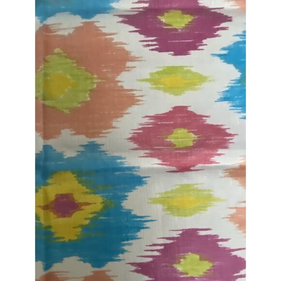 THIBAUT Bimini Ikat Linen Blend Fabric Sample 26x26 Linen Blend Multicolor - Picture 2 of 5